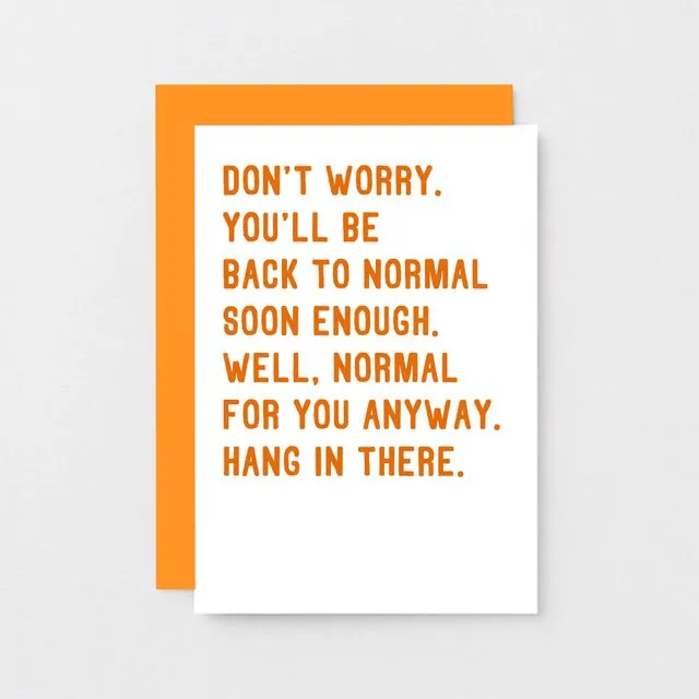 Funny Get Well Soon Card | SE2037A6