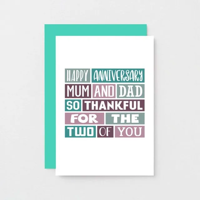 Mum And Dad Anniversary Card | SE0063A6