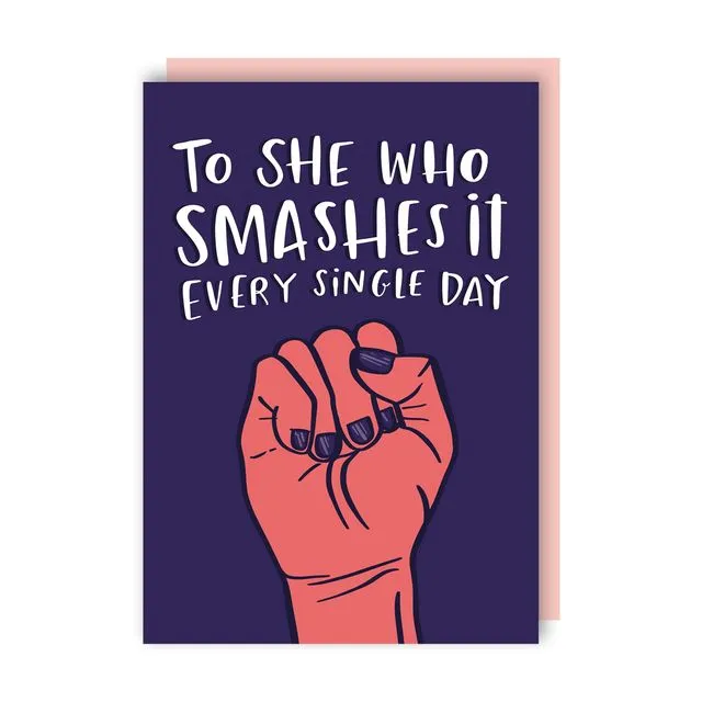 Smashes It Mother's Day Card pack of 6