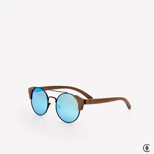 Wooden Sunglasses | Nazaré | Ice Blue Lens