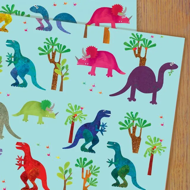 WP45 Dinosaur Gift Wrapping Paper
