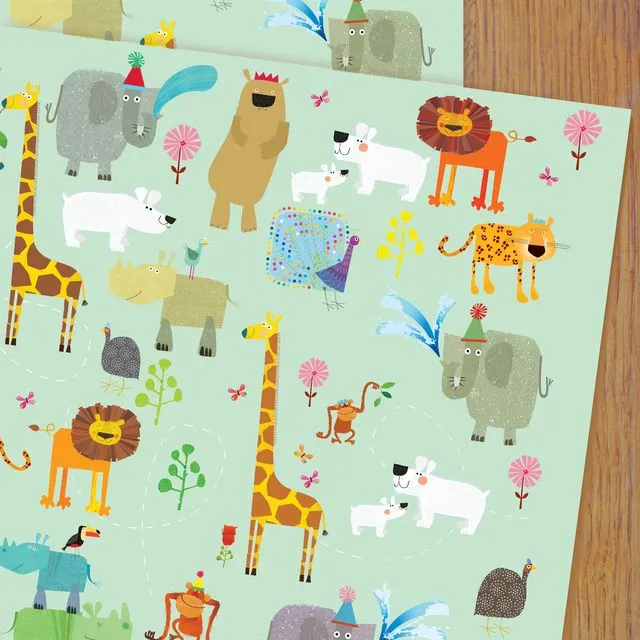 WP94 animal wrapping paper