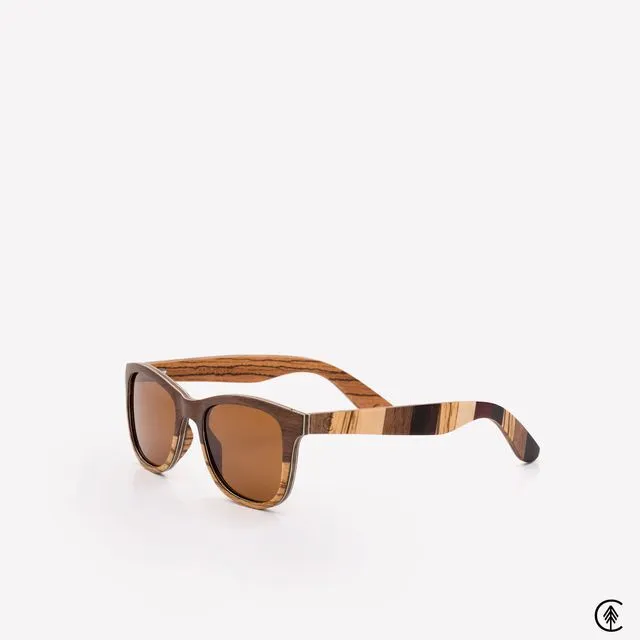 Wooden Sunglasses | Maverick | Vintage Brown Lens