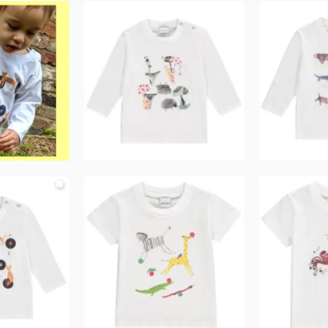 Kids Shirts Designed with Hand Painted Patterns Bundle