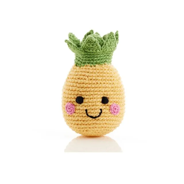 Soft Toy Handmade Friendly pineapple rattle