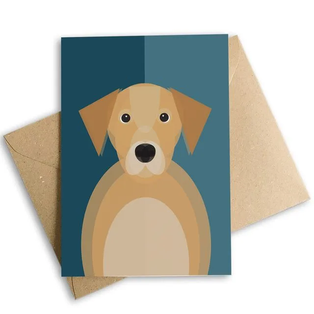 Labrador Dog Greetings Card, Eco-Friendly