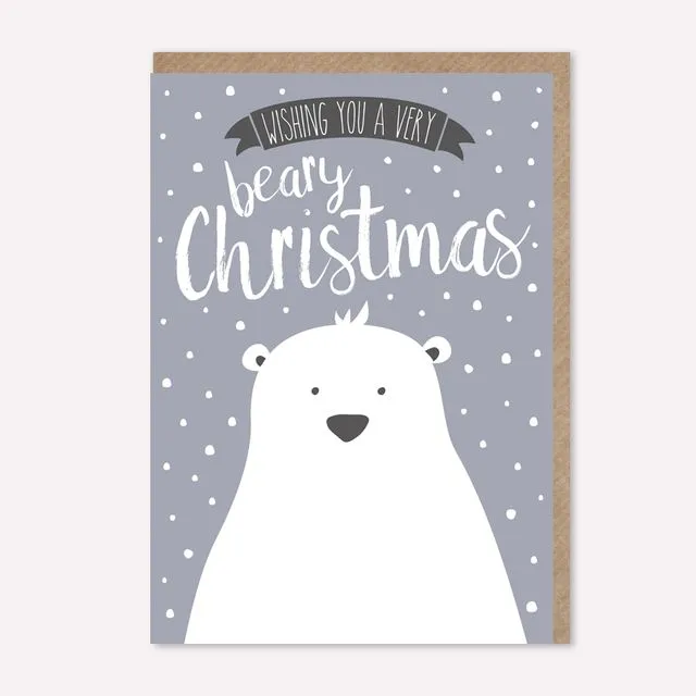 Christmas card - beary Christmas
