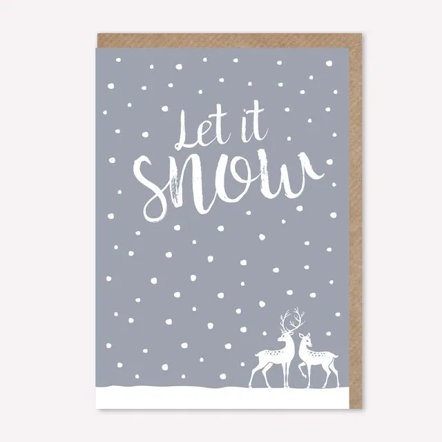Christmas card - Let it snow