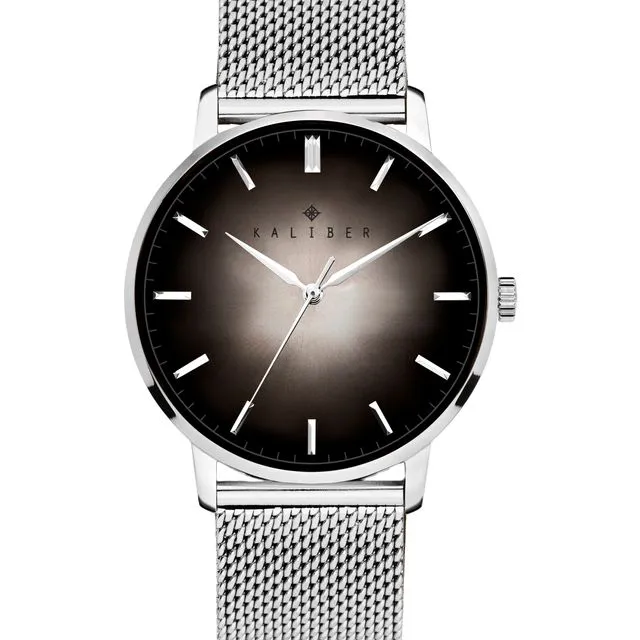 Kaliber watch with steel mesh strap and steel 40mm case