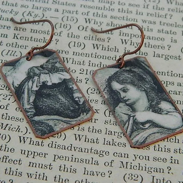 Earrings Little Red Riding Hood Gustave Dore