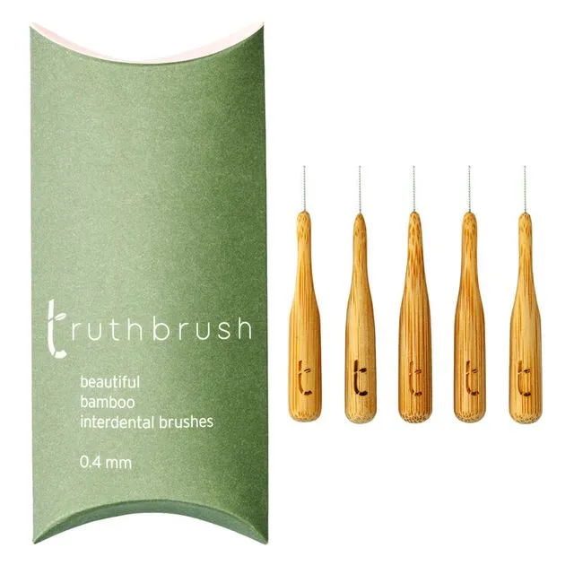 Bamboo Interdental Brushes 0.4mm. Case of 20