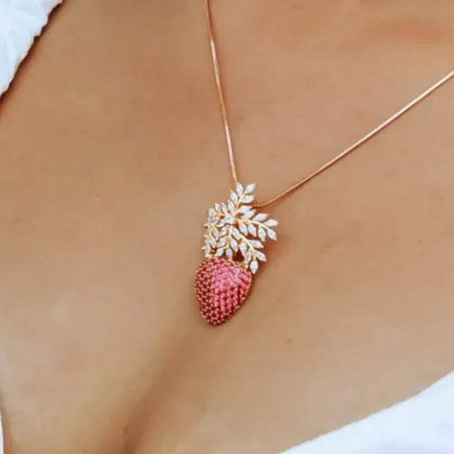 Himalayan Strawberry Pendant Necklace