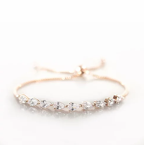 BLUEBELL  ROSE—adjustable size bracelets