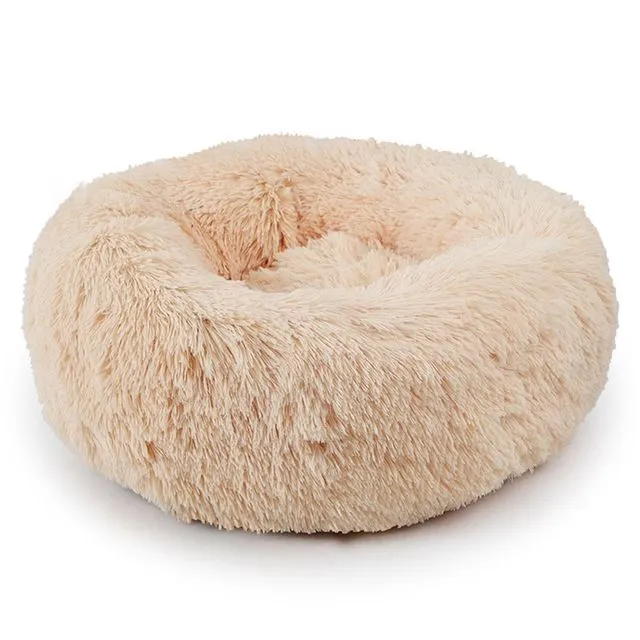 SWIZZPETS™ Anti-Anxiety Luxury Deluxe Donut Dog Bed(CHAMPAGNE L)