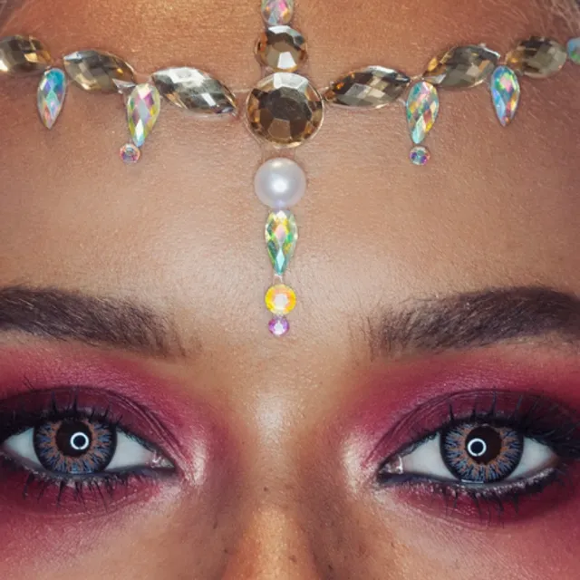 Desert Dusk Jewelled Headpiece All In One Face Jewels | Face Gems (Pack size: 50)