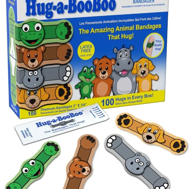 Hug-a-BooBoo Bandages 100CT Box