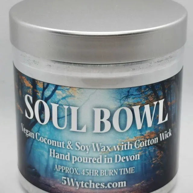 Soul Bowl - Aluminium Tin Candle - gentle lavender, silky vanilla