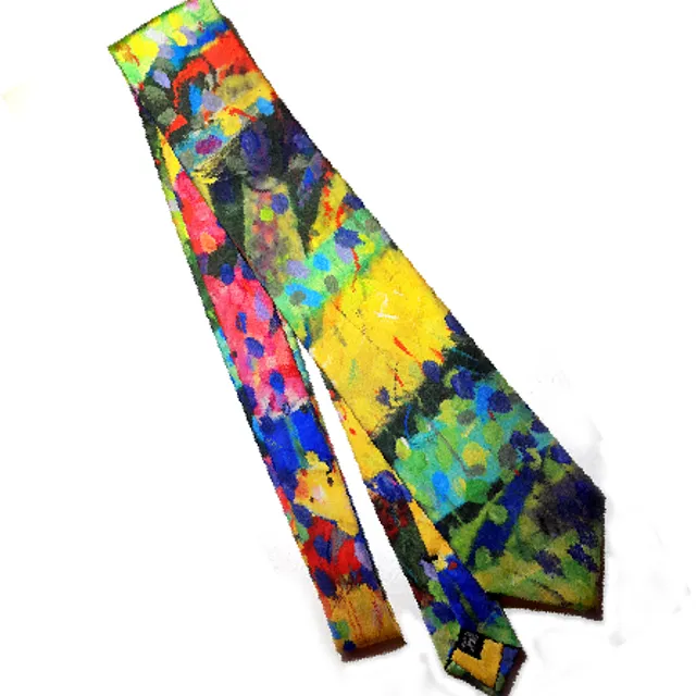 Gaudy Night Tie - Unique Handmade Satin Twill Tie