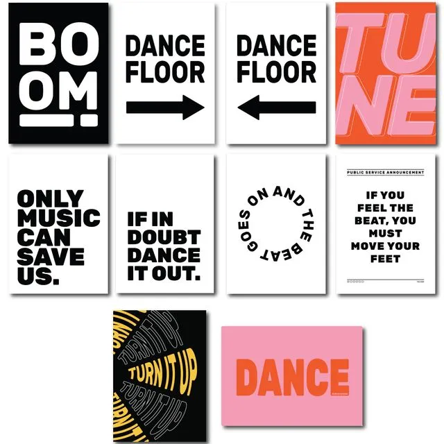 Best of our Boom Collection, designs inspired by music and dance
