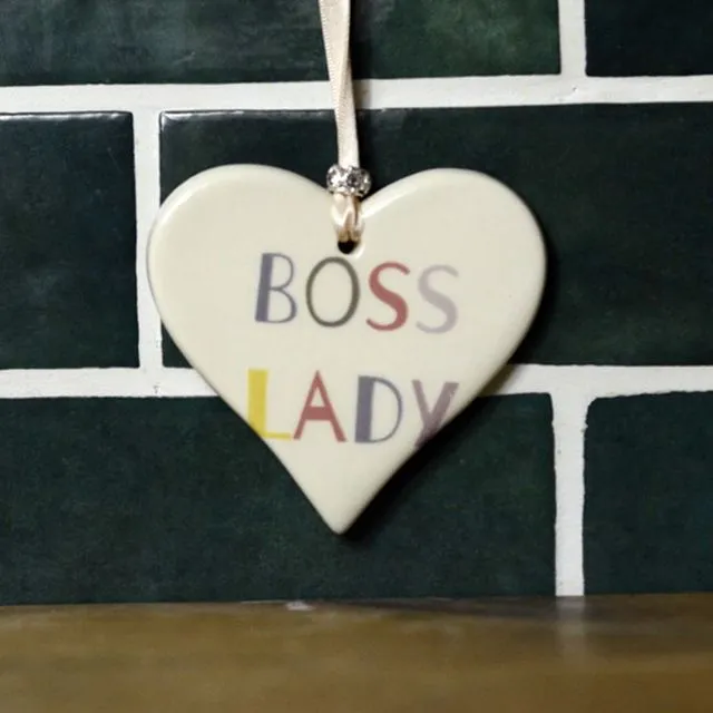 Boss Lady / Boss Man Ceramic Hearts