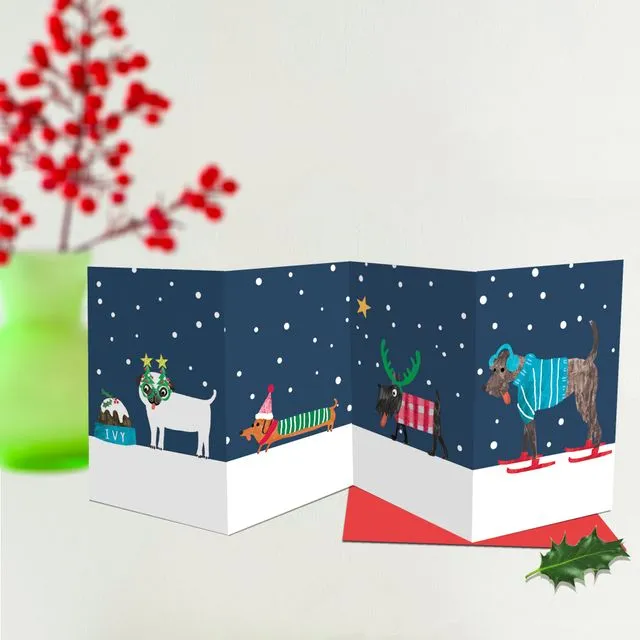 CORX5 Tri Fold Christmas Card
