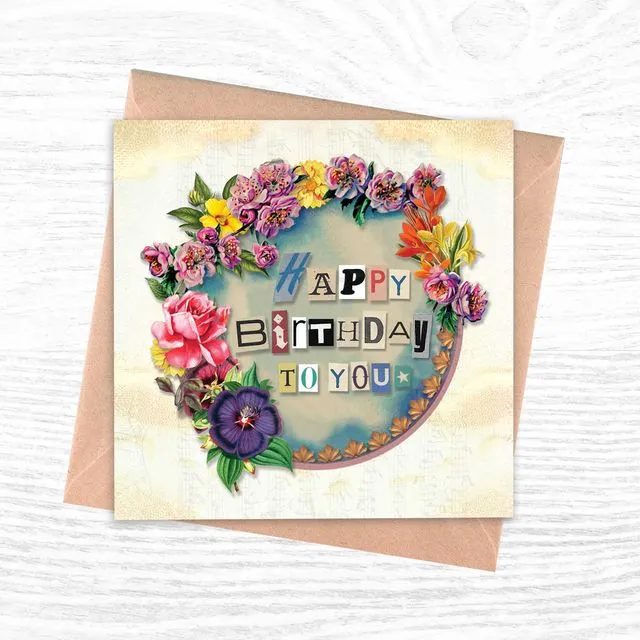 Greeting Cards - The Cut Out Collection - Happy Birthday To You