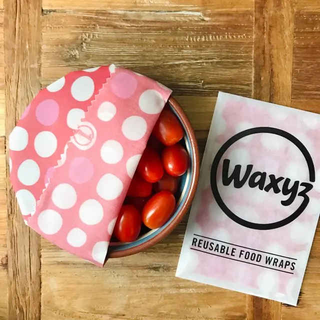 Vegan Reusable Wax Food Wraps. Small Wraps. 4 Designs. 4 Colours