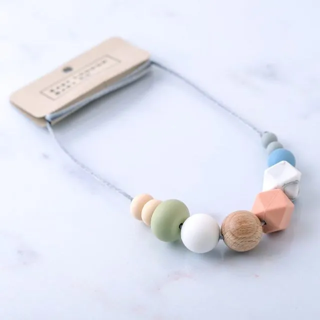 Bundle of bestselling asymmetrical East London Baby Co teething necklaces - 12 necklaces