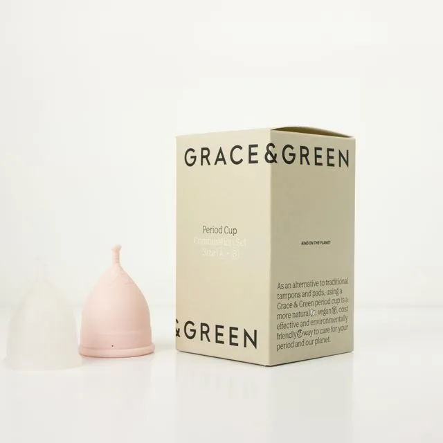 Grace and Green Period Cup Combination cup (size A + B) Pack of 6