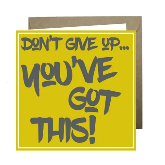 'Don't Give Up' Yip Yap Card