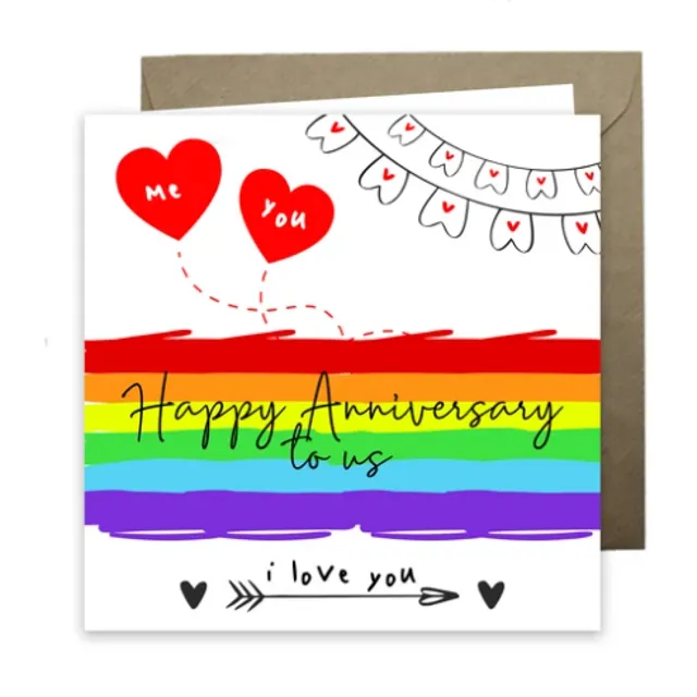 'Happy Anniversary To Us' One Love Card