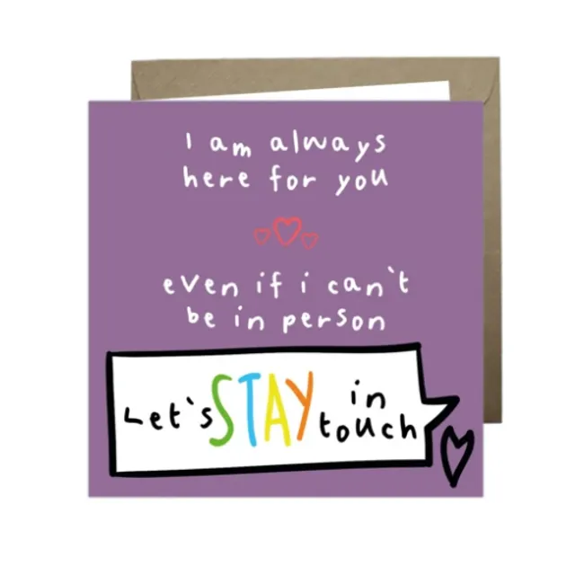 'I Am Always Here For You' Paper Hearts Card