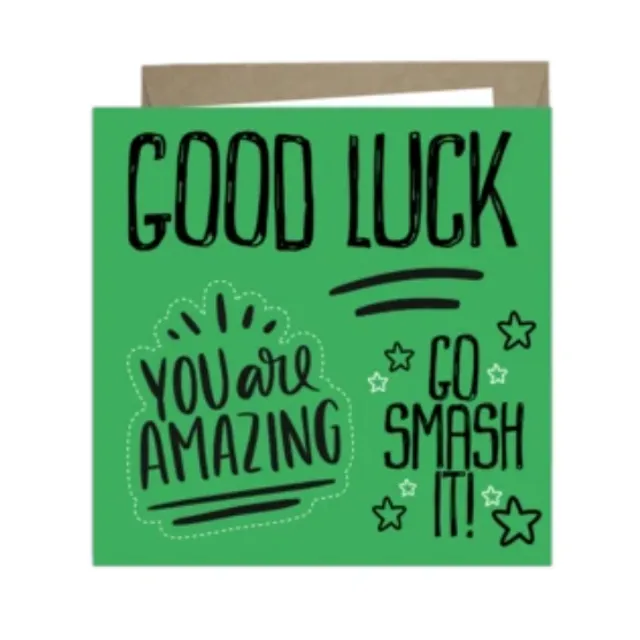 'Good Luck, Go Smash It!' Boomer Cards