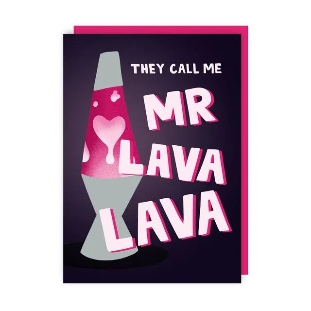 Mr Lava Valentine's Greeting Card pack of 6 (Valentine's, Love, Anniversary)