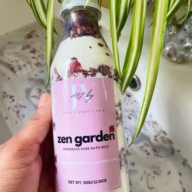 20x 'Zen Garden' Rose Bath Milk Soaks | Large 350g Bottles