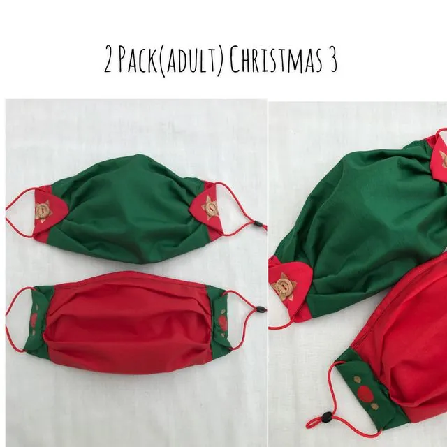 2 Pack (adult) Christmas 3