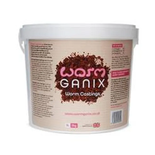 Wormganix 5 Litre Bucket Premium Worm Castings Vermicompost Organic Moist Fresh and Very Much Alive
