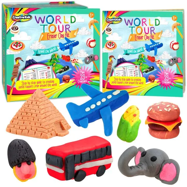 Creative Kids World Tour Eraser Clay Kit 6+