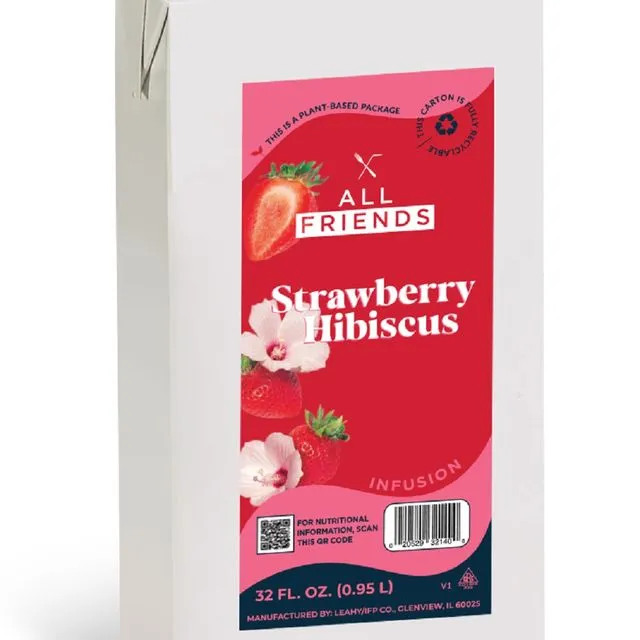 All Friends Strawberry Hibiscus Beverage Infusion
