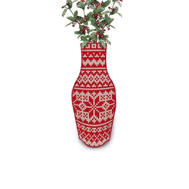 Xmas Cotton Flower Vase