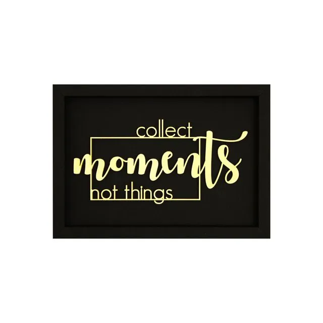 Collect Moments Not Things Wooden Wall Decor