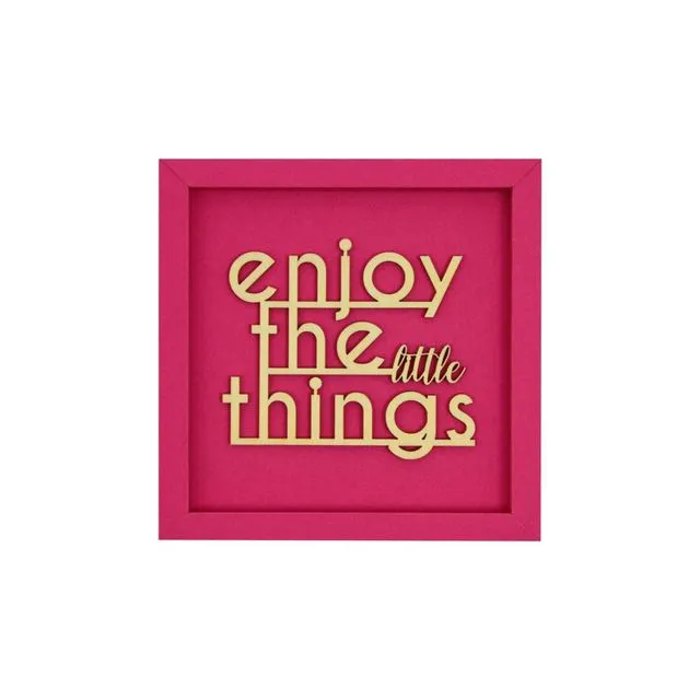 Enjoy The Little Things Wooden Wall Decor