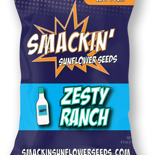 Zesty Ranch Flavored In-Shell Sunflower Seeds 12 Pack