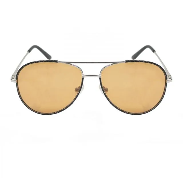 Bonila silver frame with smoke lens sunglasses