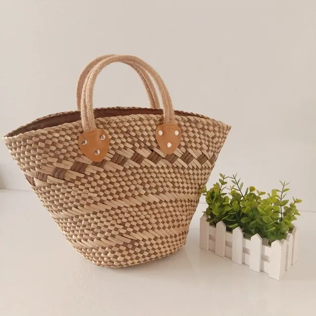 Aquatic Straw Woven Handmade Bag