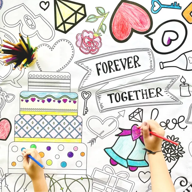 Wedding Coloring Table Cover