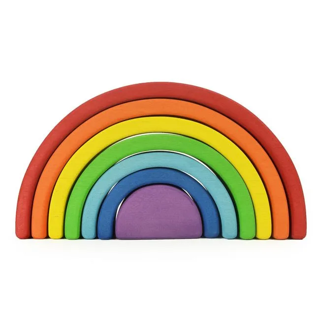 Rainbow stacker toy 7pcs Montessori toys