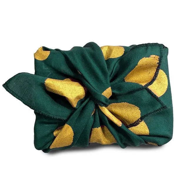 Flakes (royal green) Gift Wrap (32x32cm)