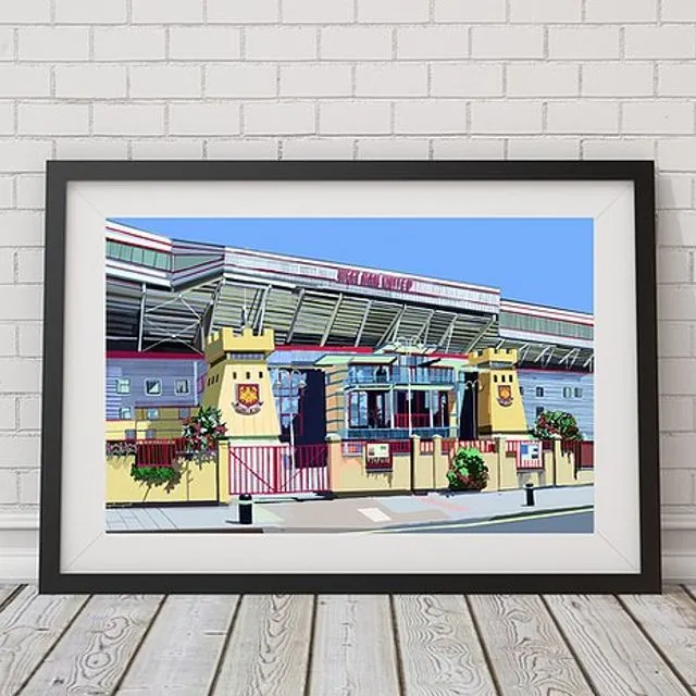 Boleyn Ground, West Ham United Stadium (Upton Park), East London Sports Unframed Print