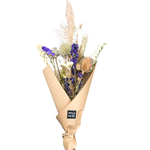 BOUQUET OF DRIED FLOWERS BLUE
